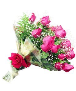 floricultura online e entrega de flores - Show de Rosas cor de Rosa 24 unid.