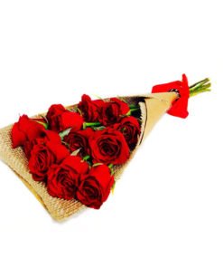 floricultura online e entrega de flores - buquê rustico 12 rosas