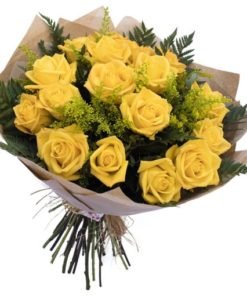 floricultura online e entrega de flores - rosas 18 rosas amarelas