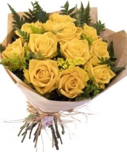floricultura online e entrega de flores - buquê 12 rosas amarelas
