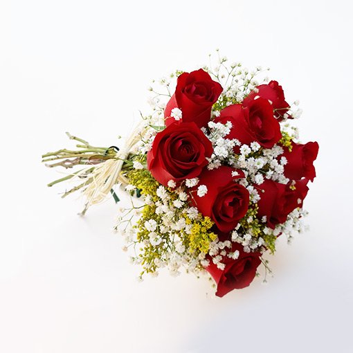 Buquê 9 rosas Vermelhas - I Love You - Especiale