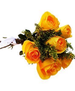 Buque 6 rosas amarelas, entrega de flores e floricultura online